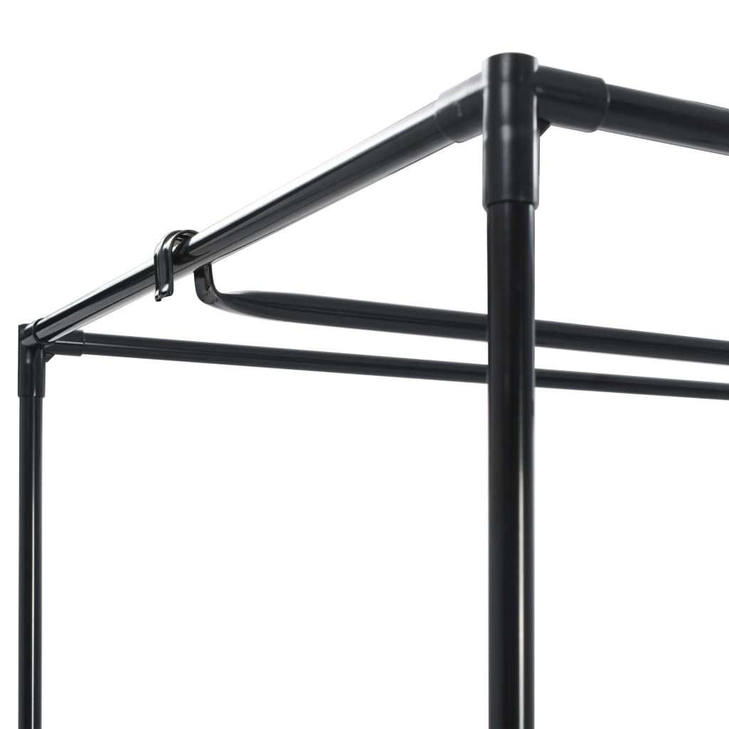 2 pcs Garde-robes Noir 75x50x160 cm - Armoires