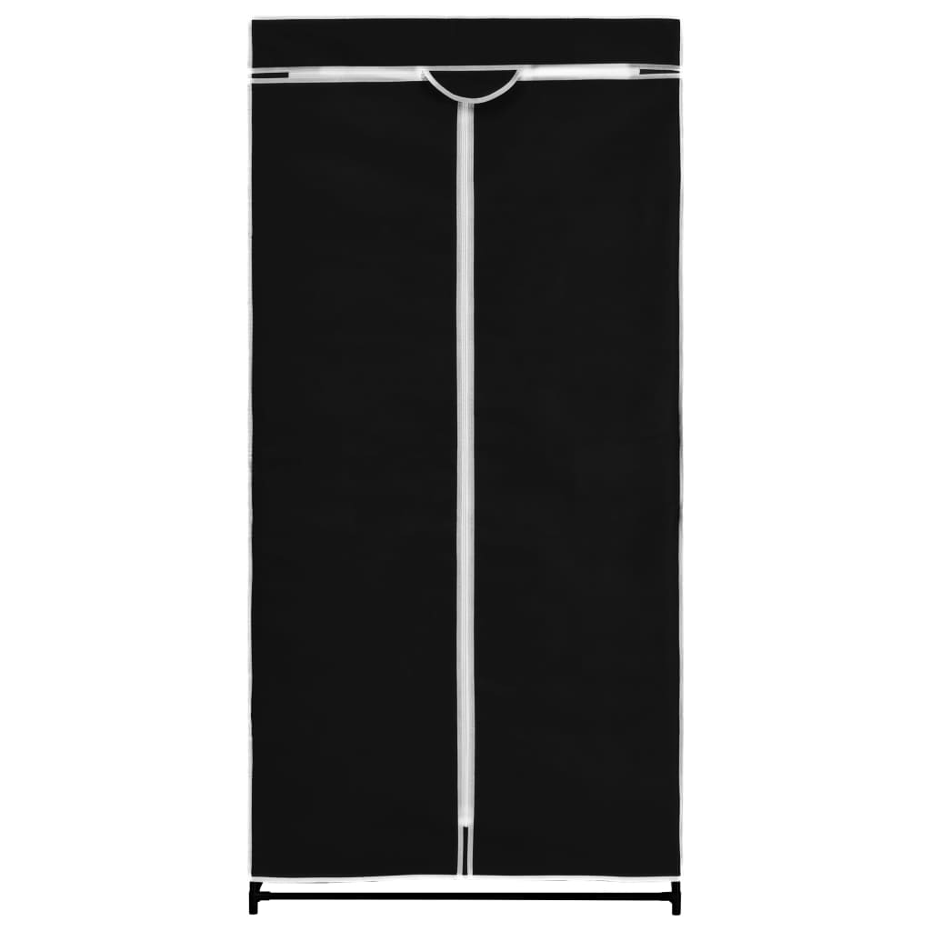 2 pcs Garde-robes Noir 75x50x160 cm - Armoires