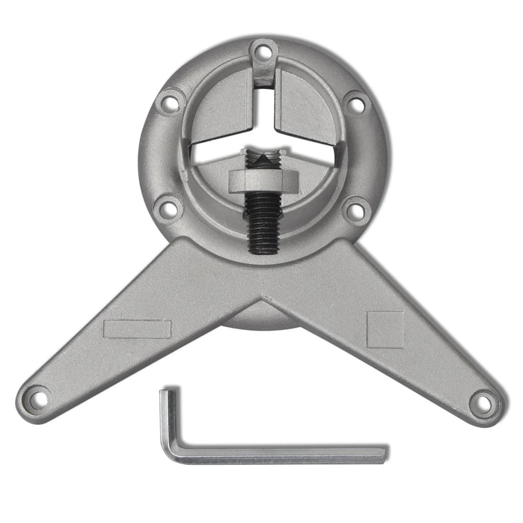 4 pieds de table réglables en hauteur 870 mm Chromé - Pieds de table