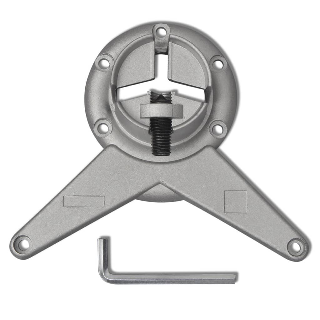 4 pieds de table réglables en hauteur 870 mm Nickel brossé - Pieds de table
