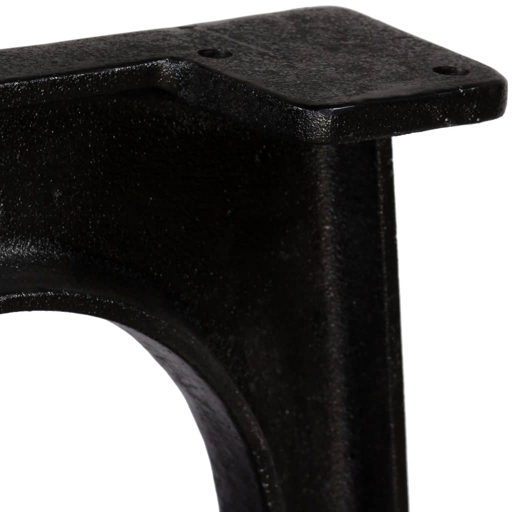 2 pieds de table de salle à manger Base voûtée Cadre en A Fonte