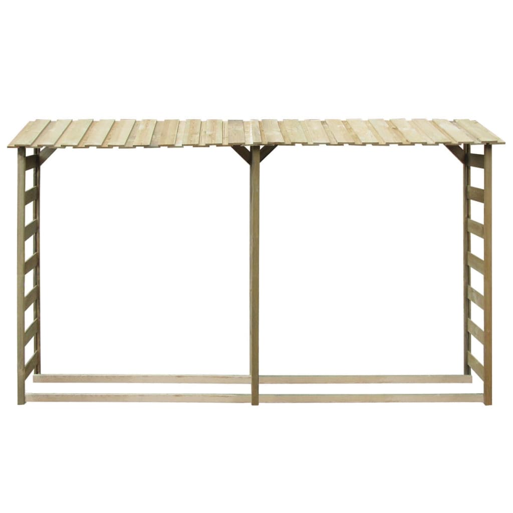 Abri de bois de chauffage 300 x 44 x 176 cm Pinède imprégnée
