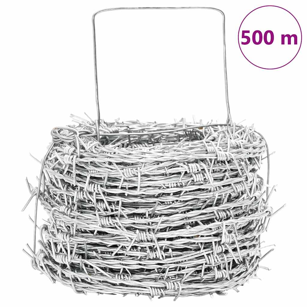 Fil barbelé 500 m, galvanisé type 100/4