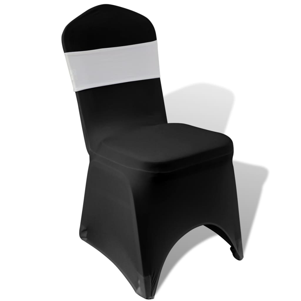 25 bandes de chaise décoratives extensibles crème