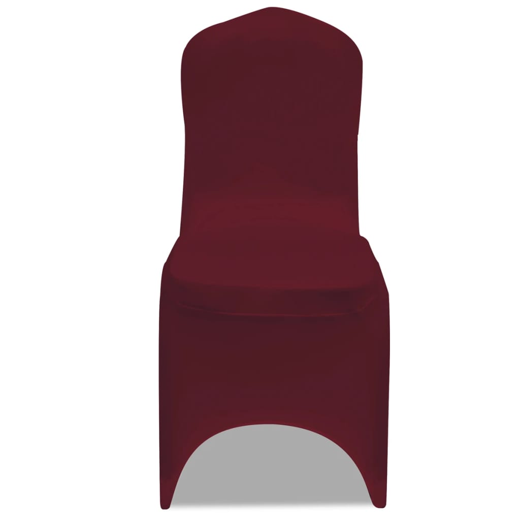 50 housses de chaise extensibles bordeaux