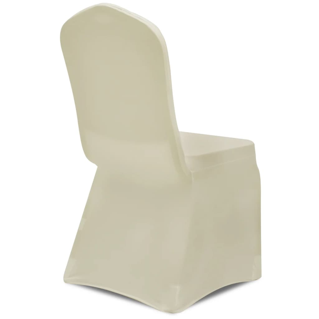 50 housses de chaise extensibles crème