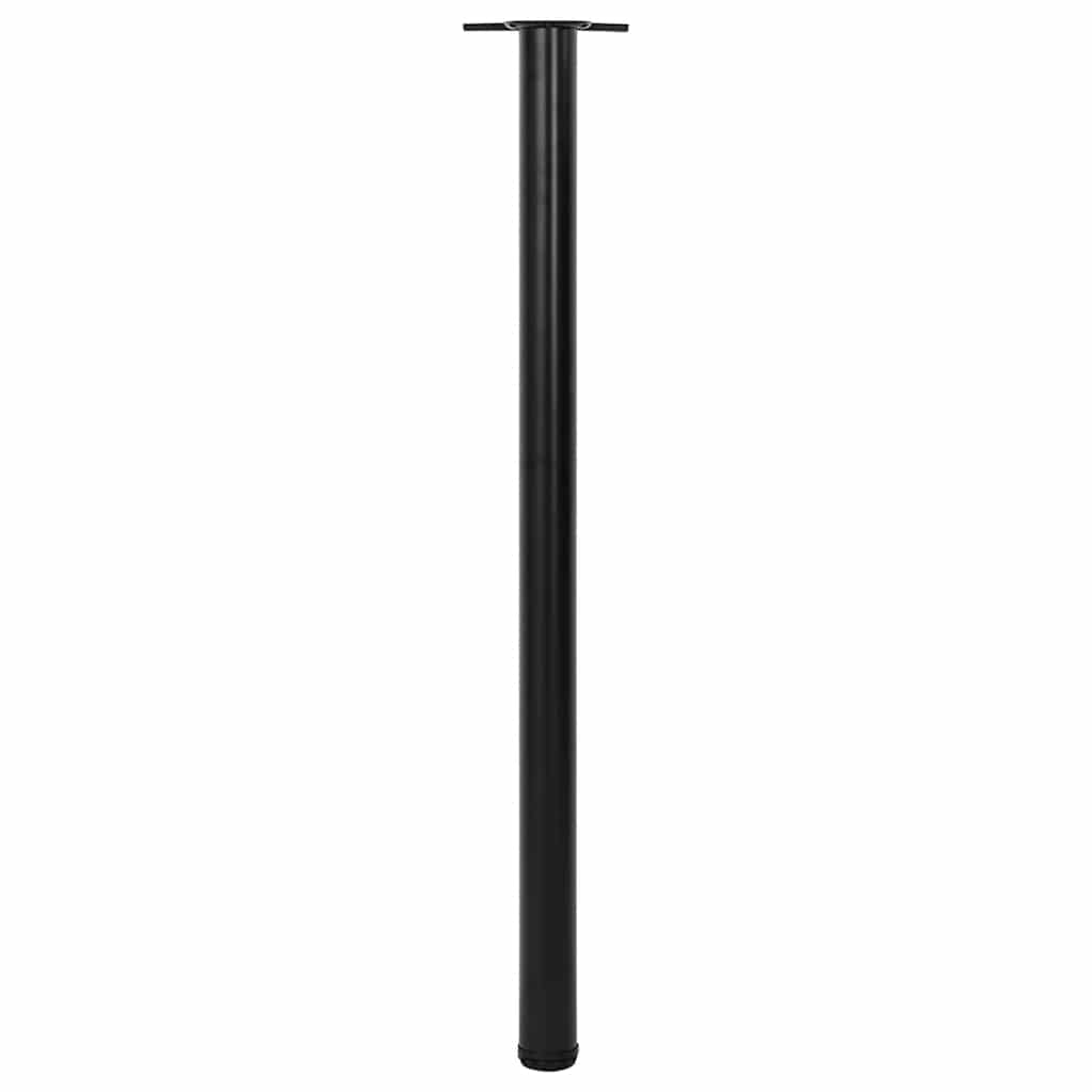 4 pieds de table réglables en hauteur Noir 1100 mm