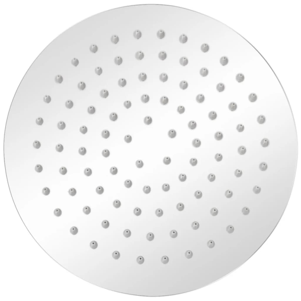Tête de douche plongeante ronde en acier inoxydable 20 cm