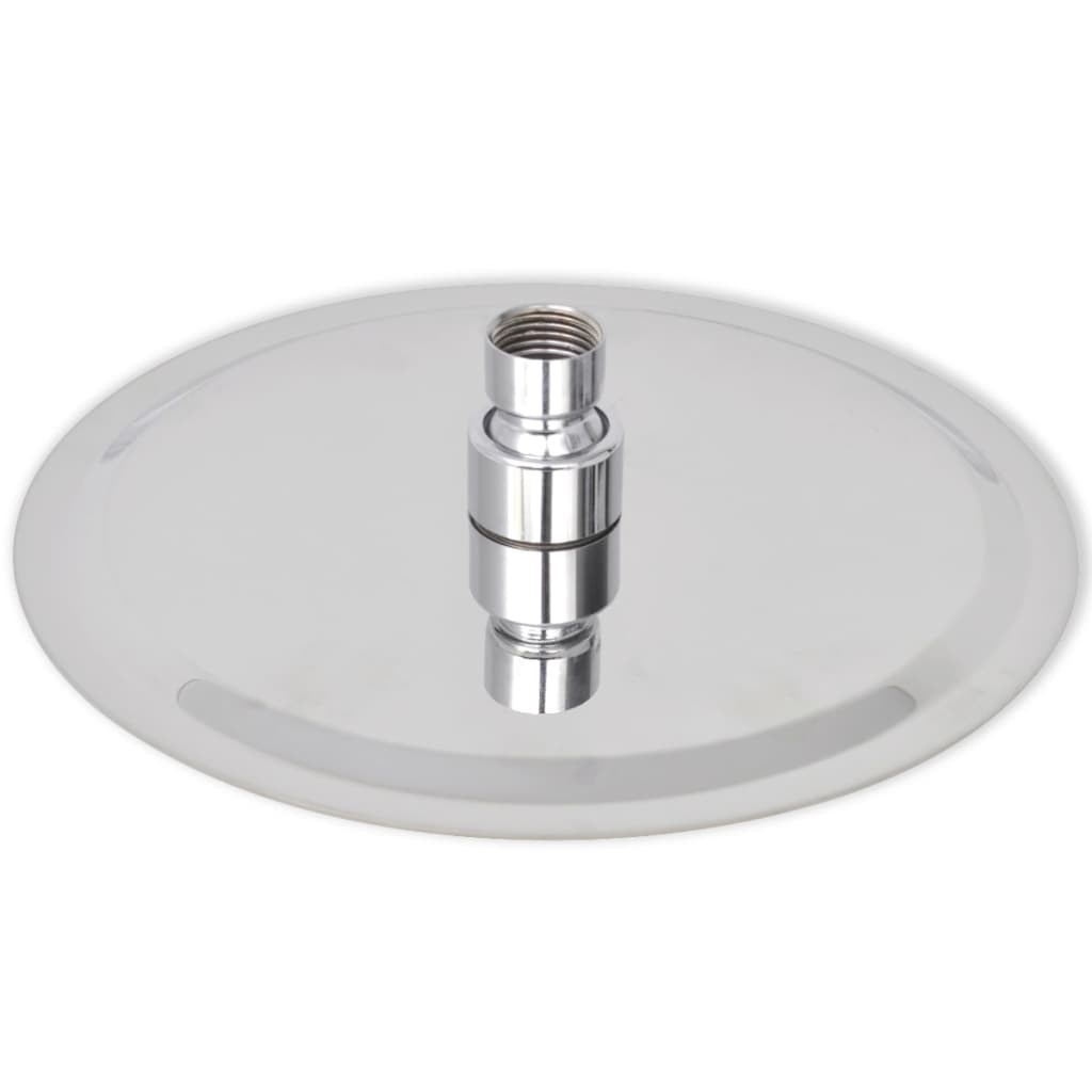 Tête de douche plongeante ronde en acier inoxydable 20 cm