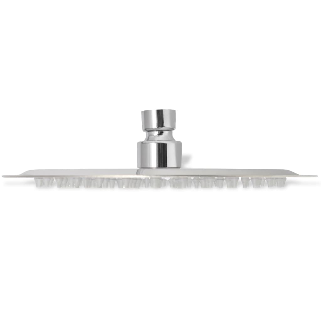 Tête de douche plongeante ronde en acier inoxydable 20 cm
