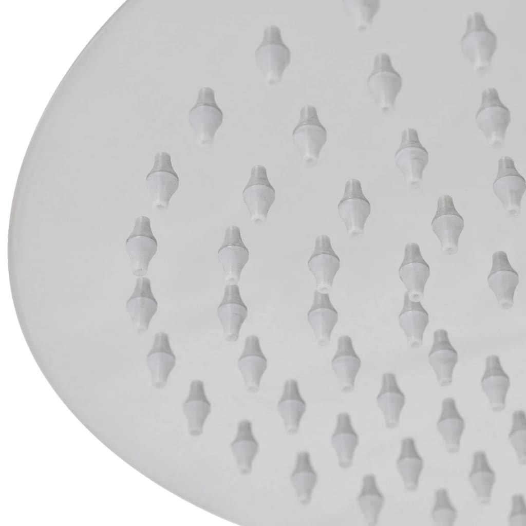 Tête de douche plongeante ronde en acier inoxydable 20 cm