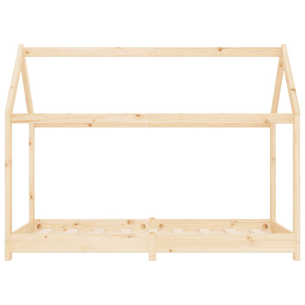 Cadre de lit d'enfant Bois de pin massif 80x160 cm