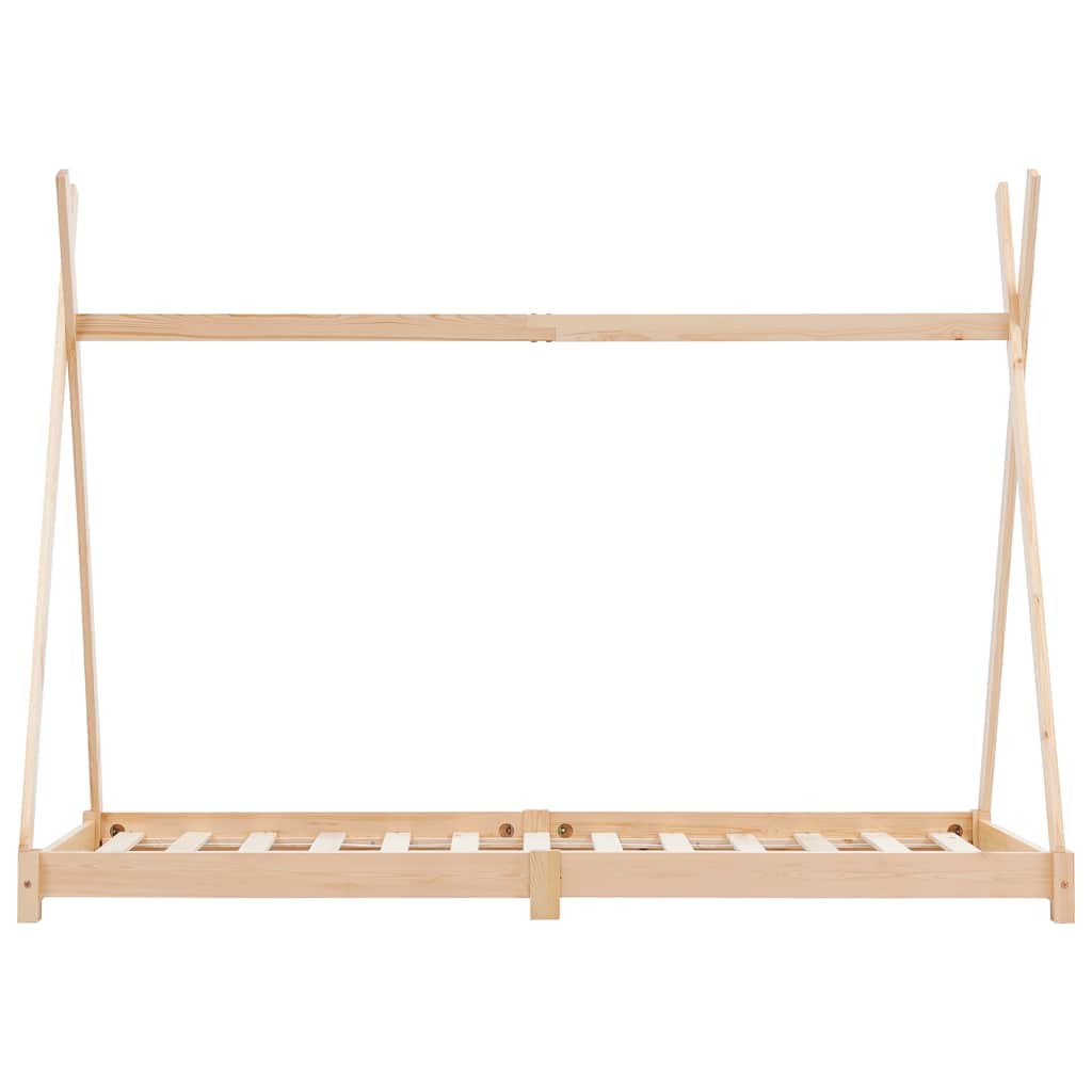 Cadre de lit d'enfant Bois de pin massif 70x140 cm