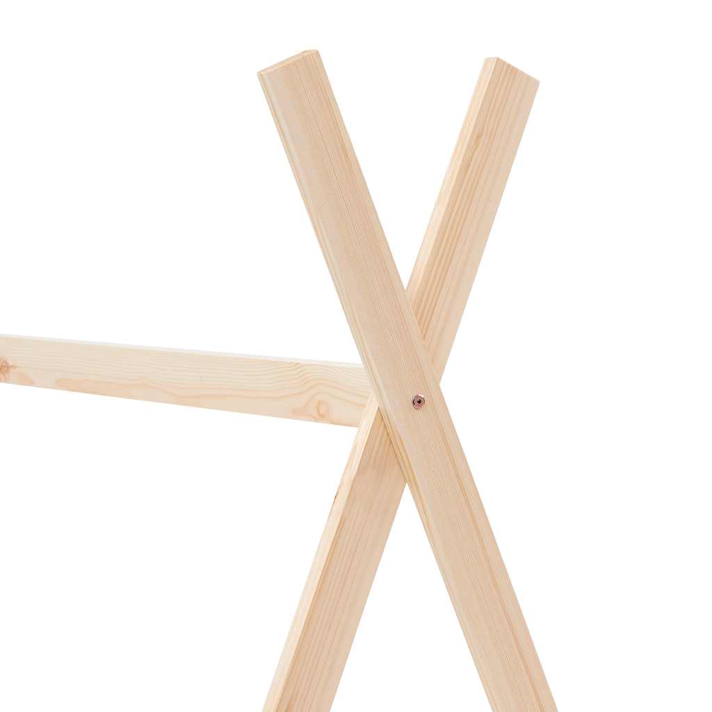 Cadre de lit d'enfant Bois de pin massif 70x140 cm