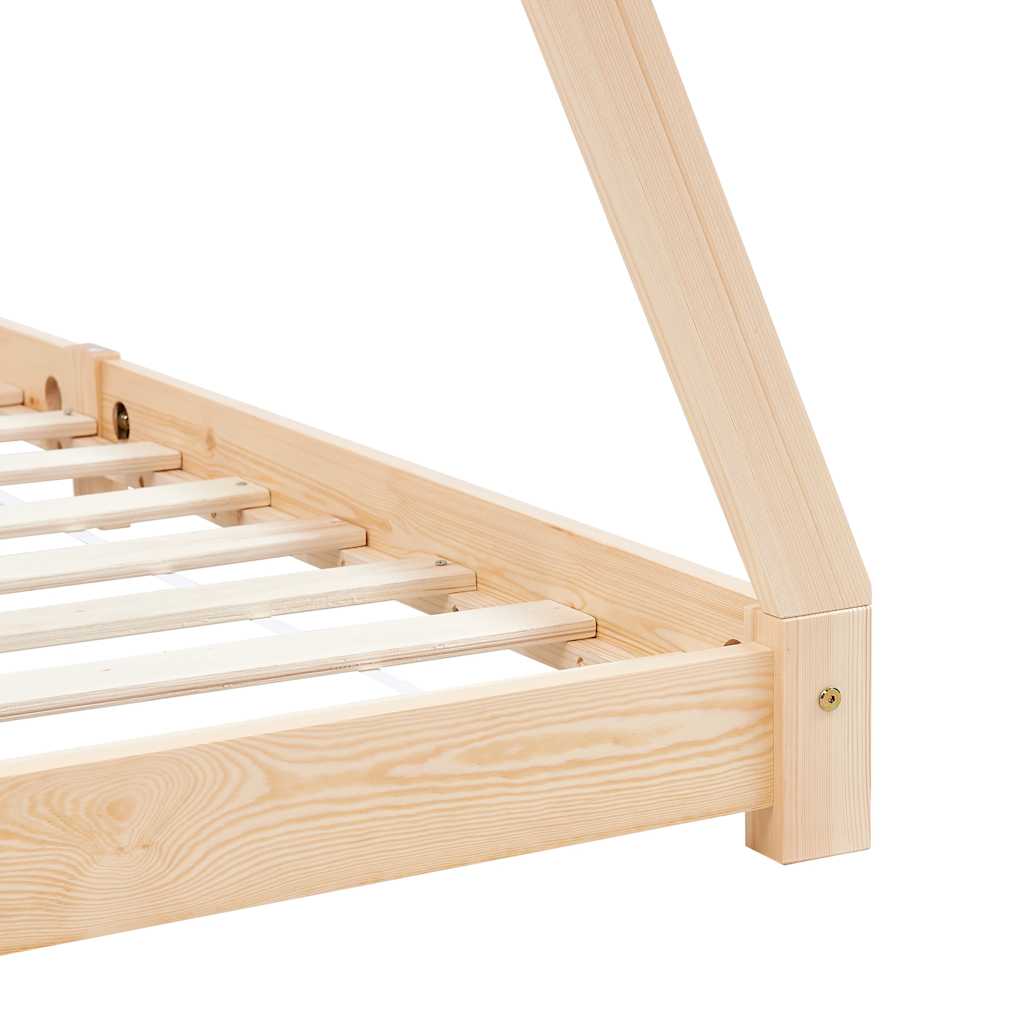 Cadre de lit d'enfant Bois de pin massif 70x140 cm