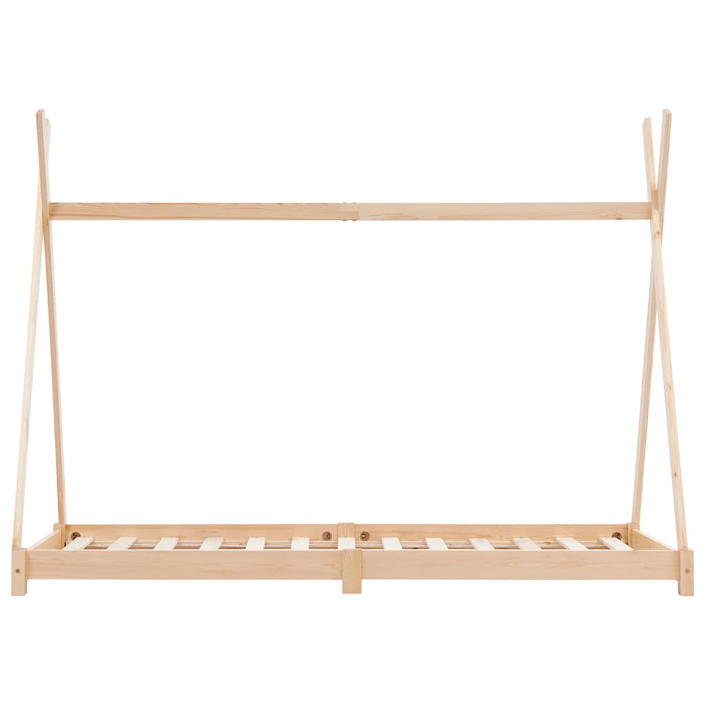 Cadre de lit d'enfant Bois de pin massif 80x160 cm