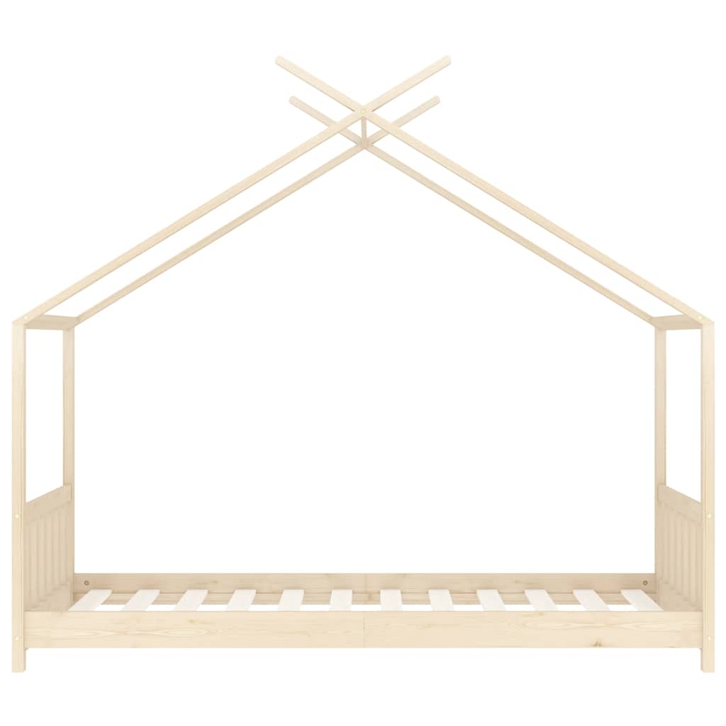 Cadre de lit d'enfant Bois de pin massif 80x160 cm