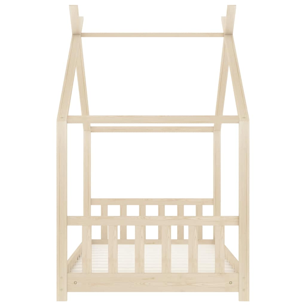Cadre de lit d'enfant Bois de pin massif 80x160 cm