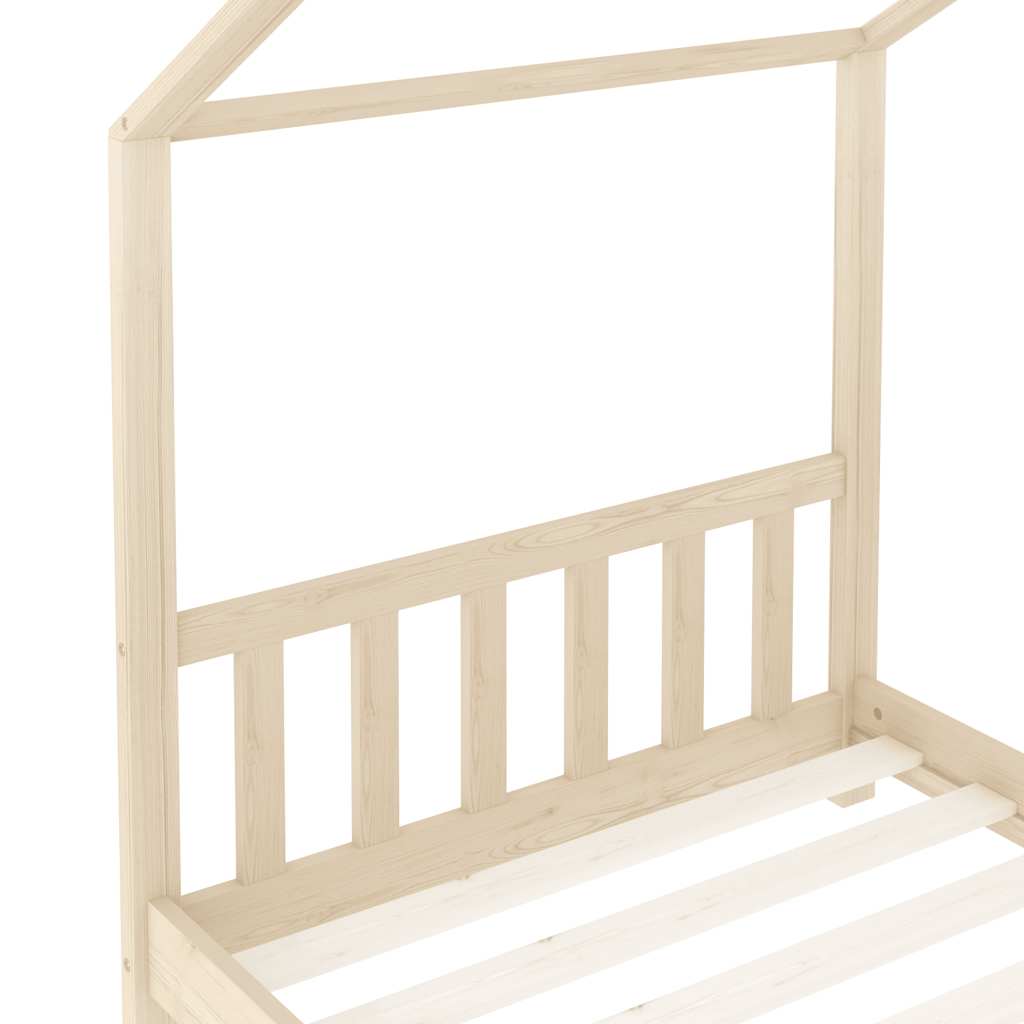 Cadre de lit d'enfant Bois de pin massif 80x160 cm