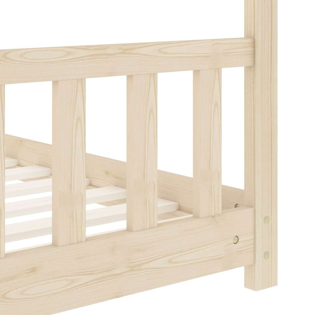 Cadre de lit d'enfant Bois de pin massif 80x160 cm