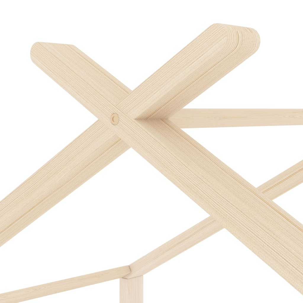 Cadre de lit d'enfant Bois de pin massif 70x140 cm