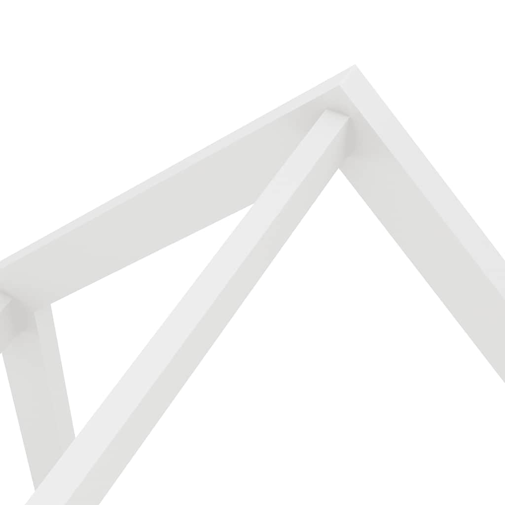 Cadre de lit d'enfant avec un tiroir Blanc Pin massif 70x140 cm