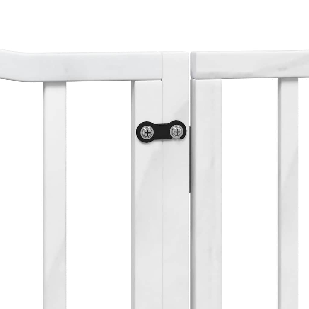 Barrière pour chien porte pliable 12 panneaux bois de peuplier