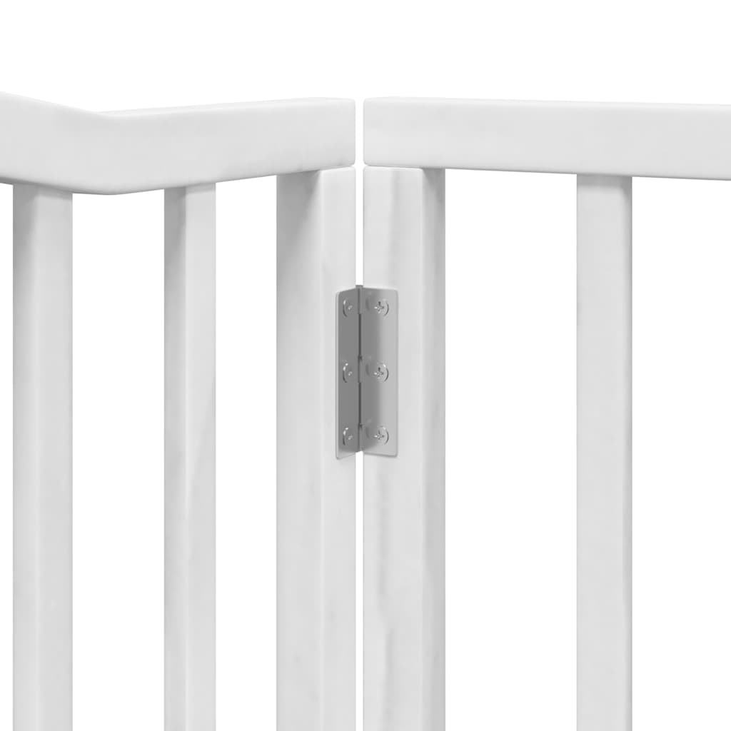 Barrière pour chien porte pliable 12 panneaux bois de peuplier
