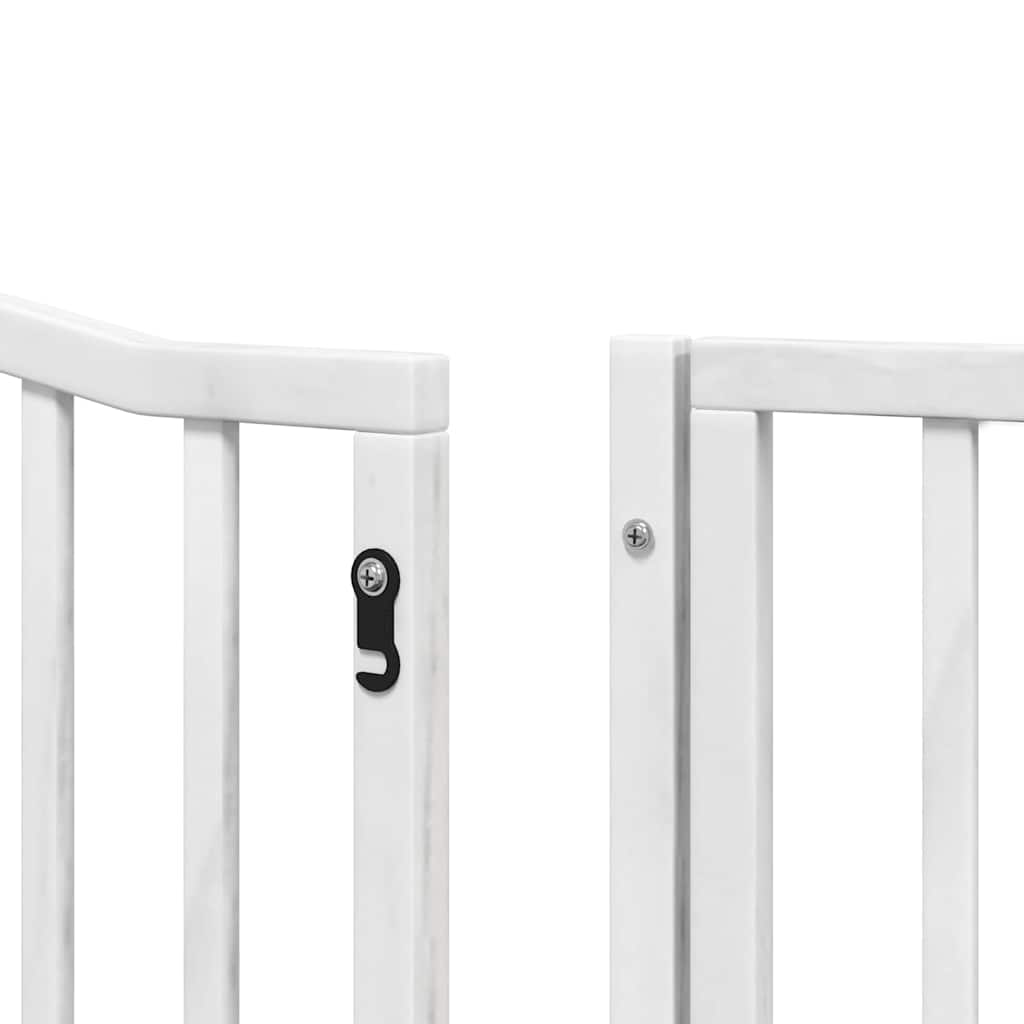 Barrière pour chien porte pliable 12 panneaux bois de peuplier