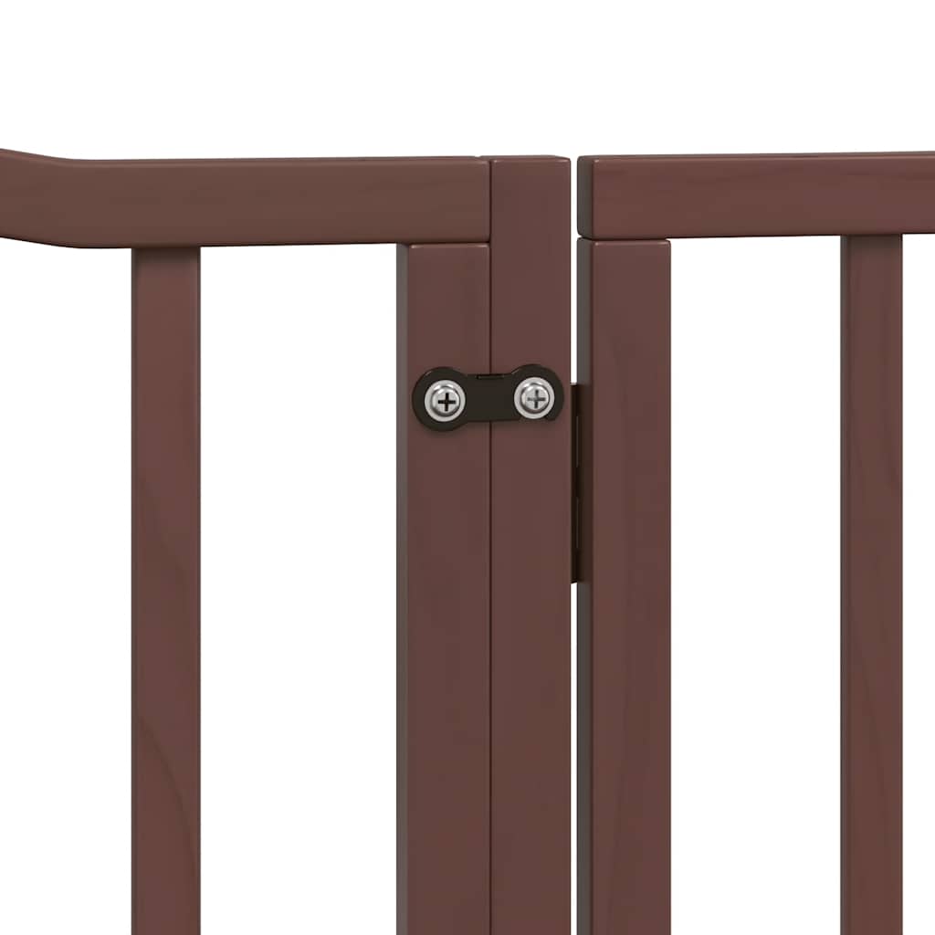 Barrière pour chien porte pliable 10 panneaux bois de peuplier