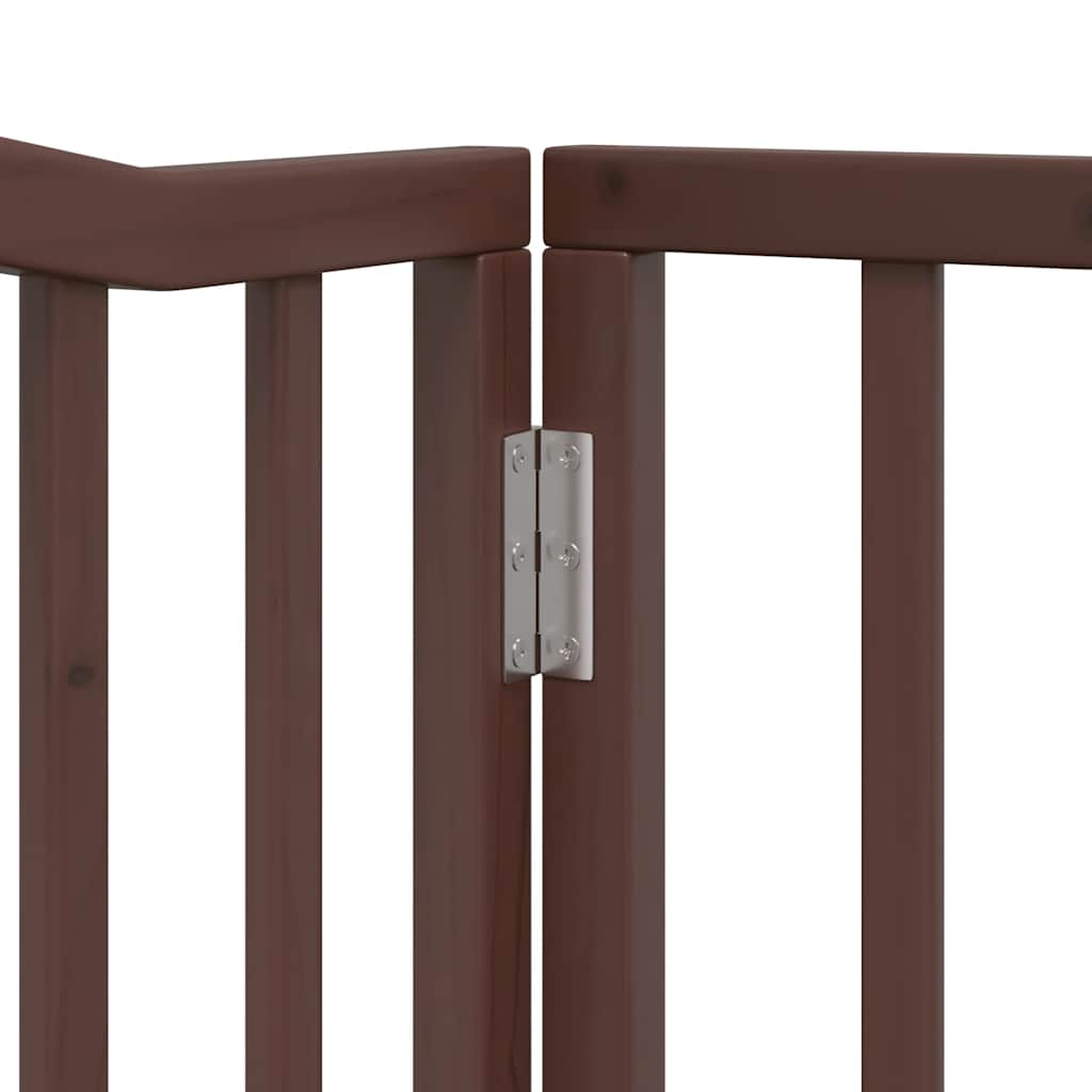 Barrière pour chien porte pliable 10 panneaux bois de peuplier