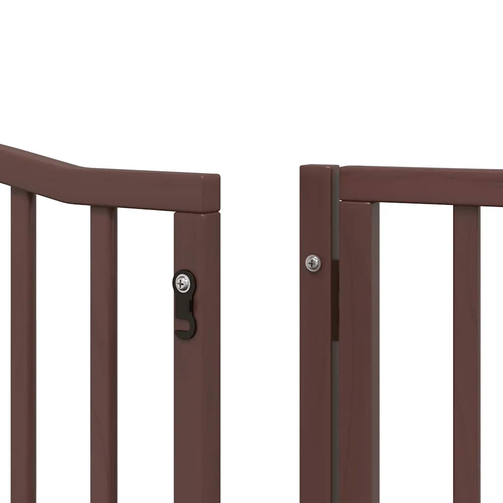 Barrière pour chien porte pliable 10 panneaux bois de peuplier