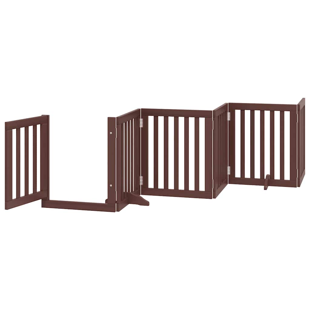 Barrière pour chien porte pliable 12 panneaux bois de peuplier