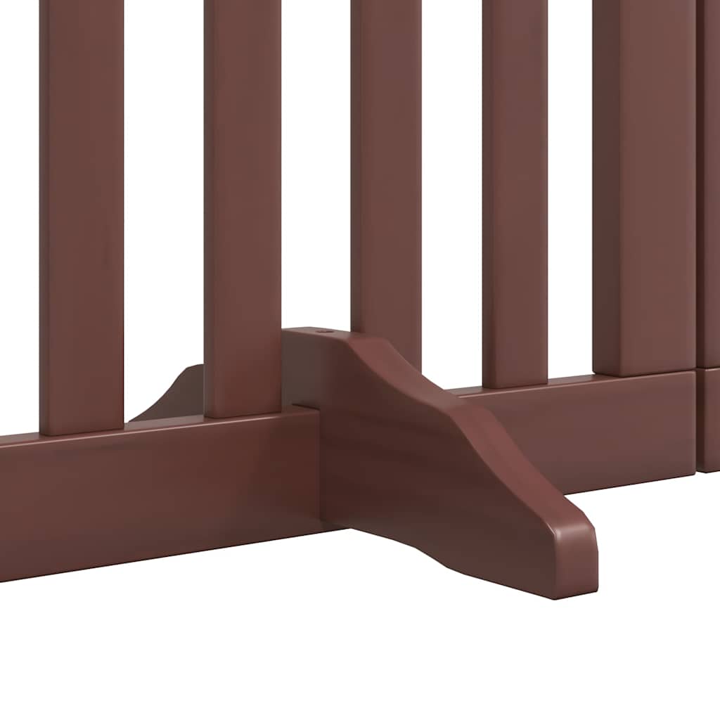 Barrière pour chien porte pliable 12 panneaux bois de peuplier