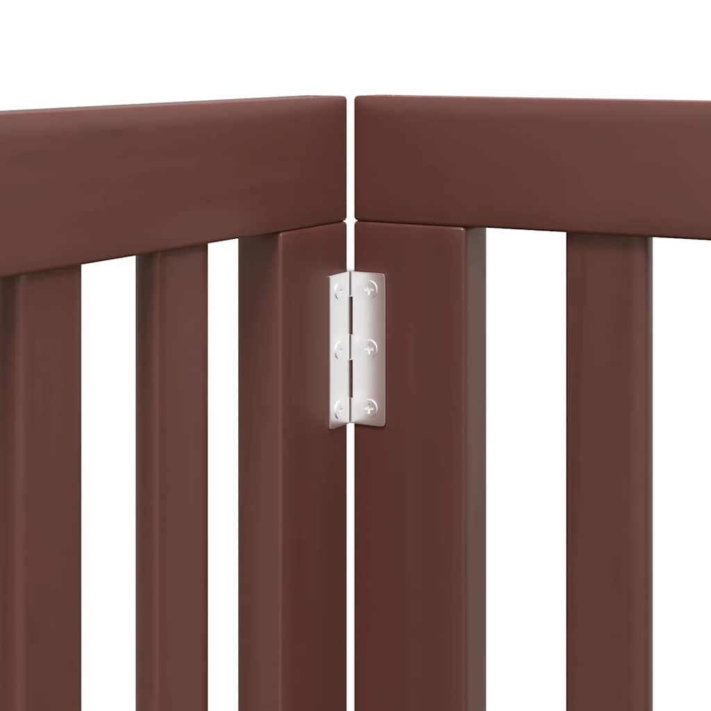 Barrière pour chien porte pliable 12 panneaux bois de peuplier