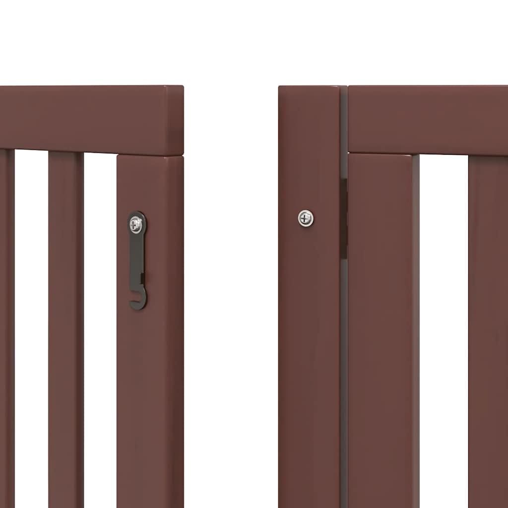 Barrière pour chien porte pliable 12 panneaux bois de peuplier
