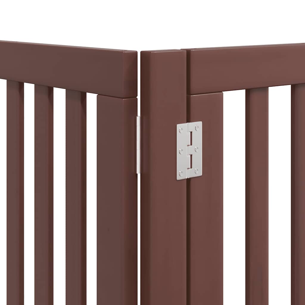 Barrière pour chien porte pliable 12 panneaux bois de peuplier