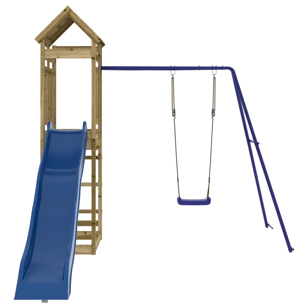 Aire de jeux d'extérieur bois de pin imprégné