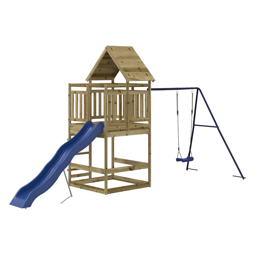 Aire de jeux d'extérieur bois de pin imprégné
