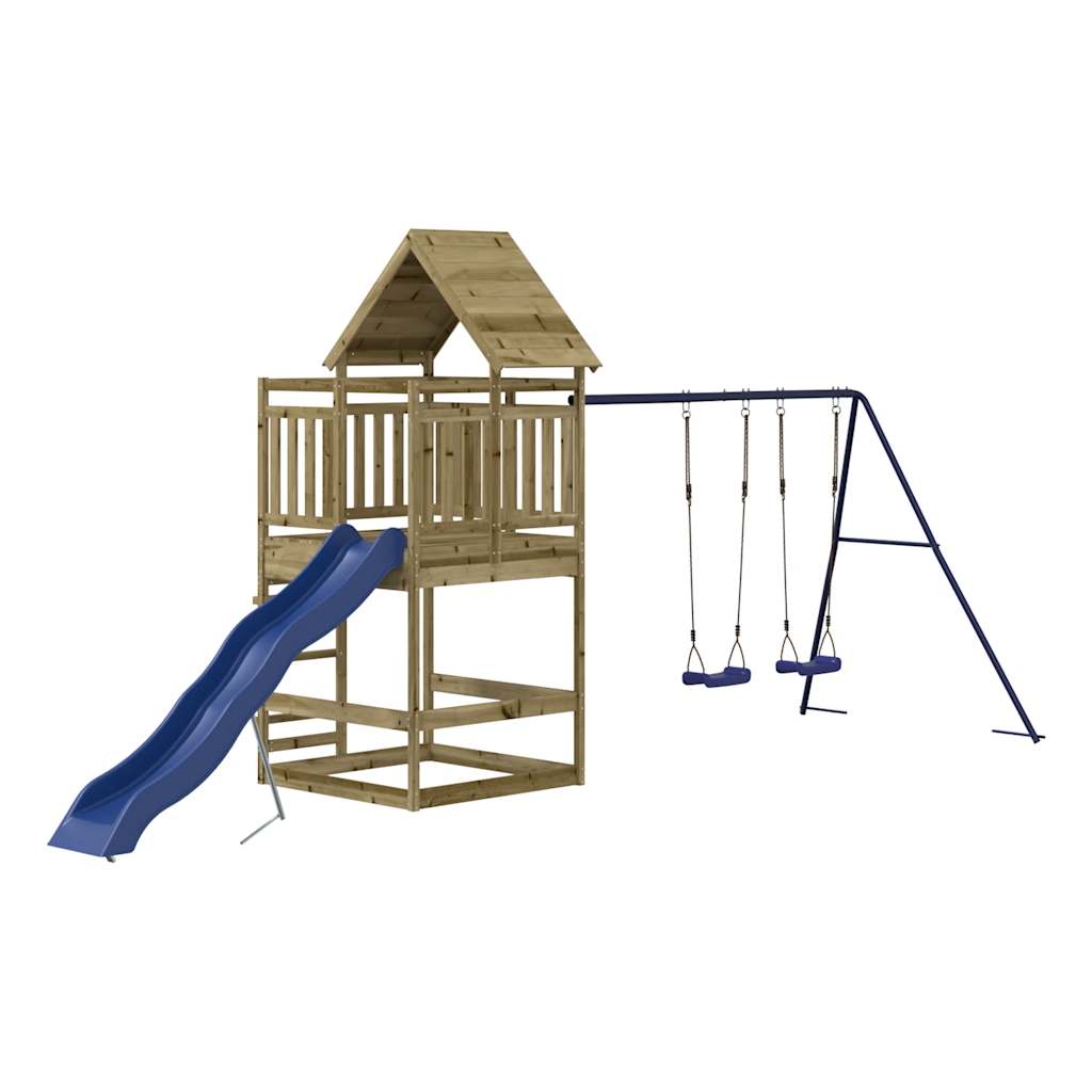 Aire de jeux d'extérieur bois de pin imprégné