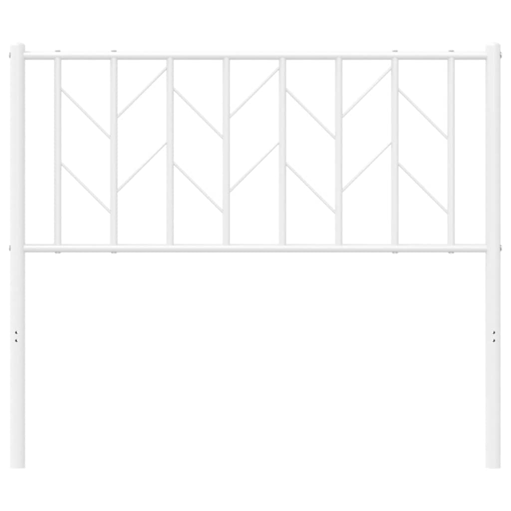 Tête de lit métal blanc 100 cm