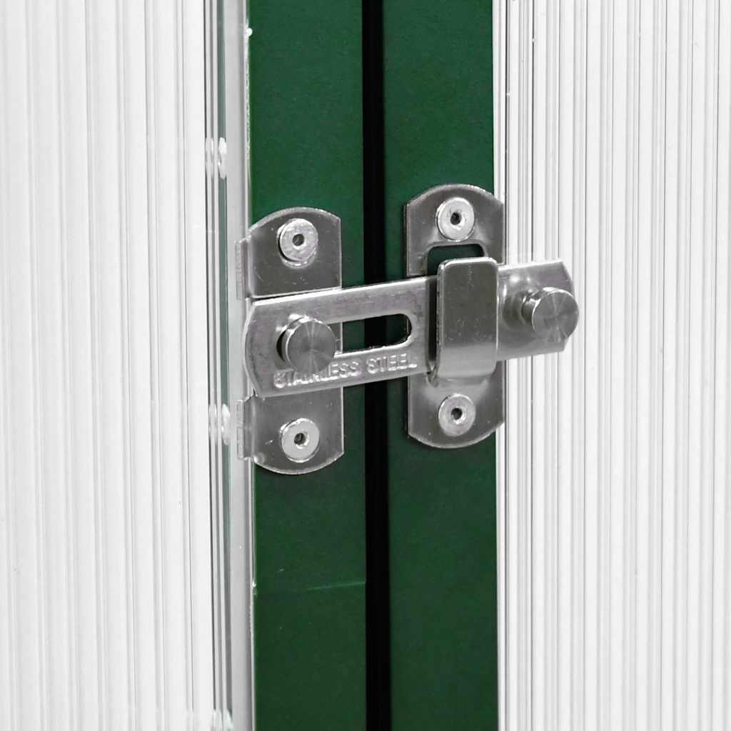 Serre avec cadre de base vert 169x114x202 cm aluminium