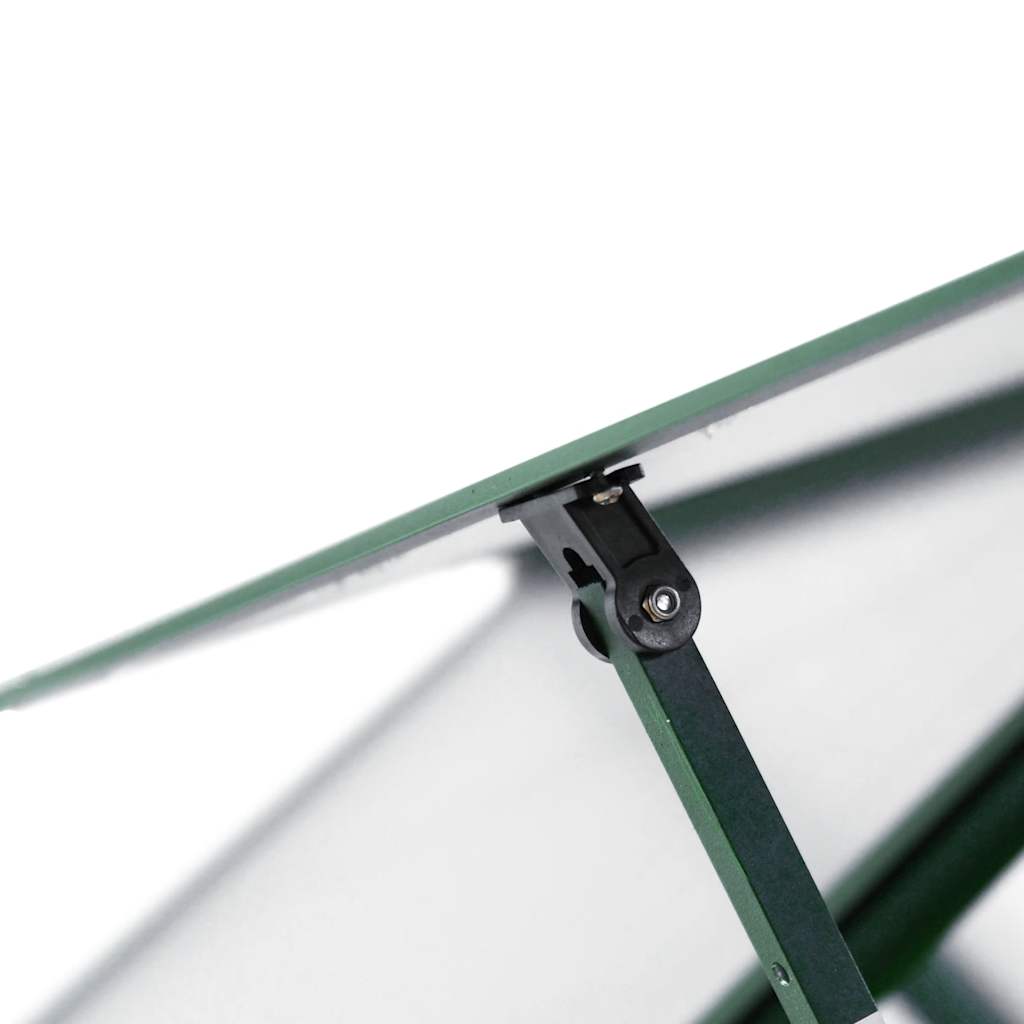 Serre avec cadre de base vert 169x114x202 cm aluminium