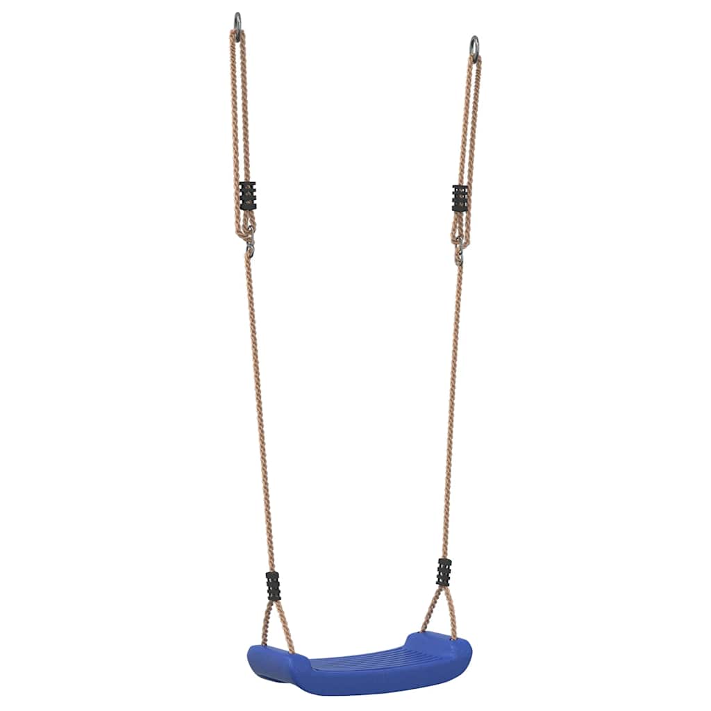 Balançoire d'extérieur d'enfants simple et corde réglable bleu