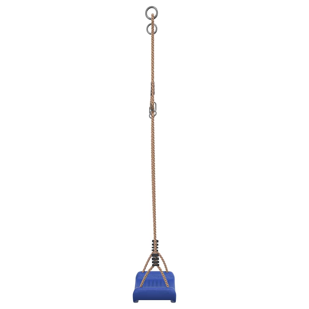 Balançoire d'extérieur d'enfants simple et corde réglable bleu