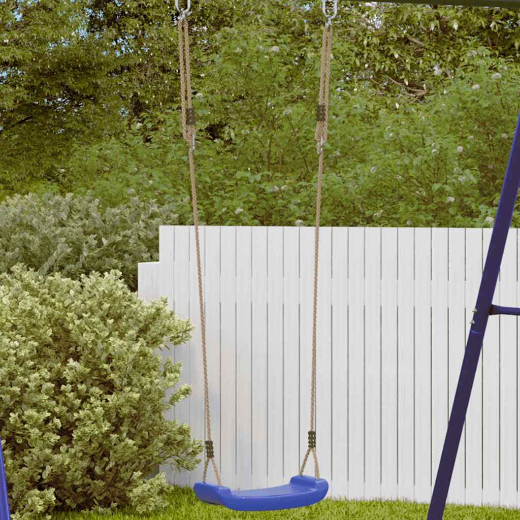 Balançoire d'extérieur d'enfants simple et corde réglable bleu