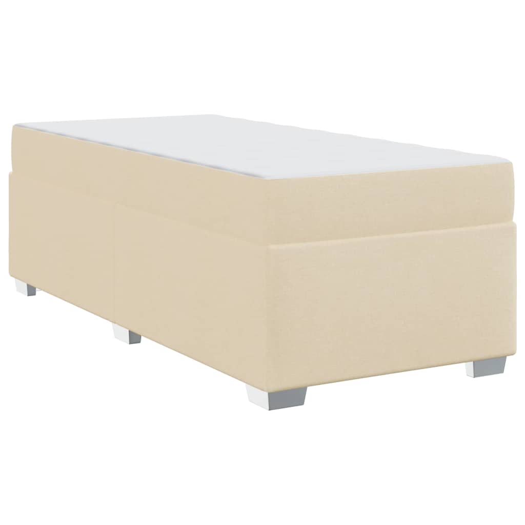 Cadre de lit Crème 80 x 200 cm tissu