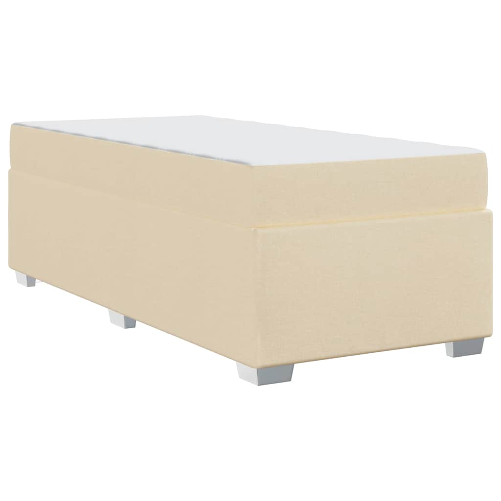 Cadre de lit Crème 80 x 200 cm tissu