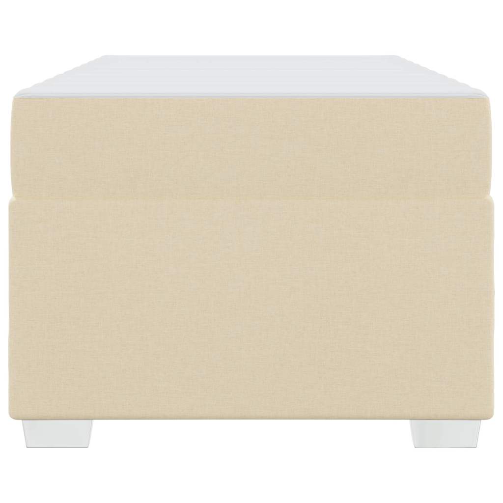 Cadre de lit Crème 80 x 200 cm tissu