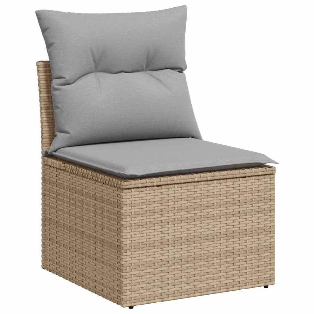 Ensemble de canapé de jardin 12 pcs Beige, Gris clair
